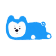 Blue color dog