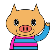 Sticker of The pigs