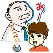Conversation of middle-aged couple