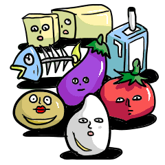 Many Cute vegetables