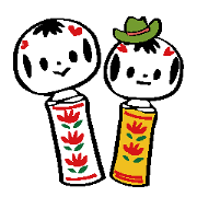 menkoi kokeshi dolls'
