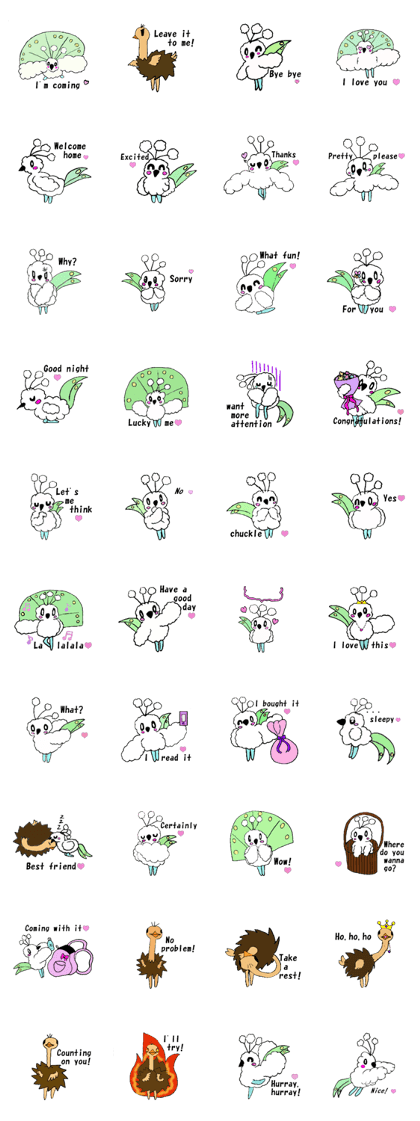 very sweet stickers