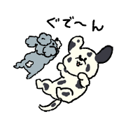 Dalmatian and Toy Poodle