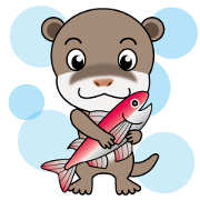 Pleasant excuse of the lively otter