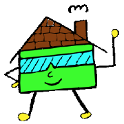 Various houses Sticker