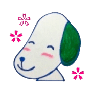 green dog