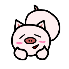 Lazy Pig Sticker