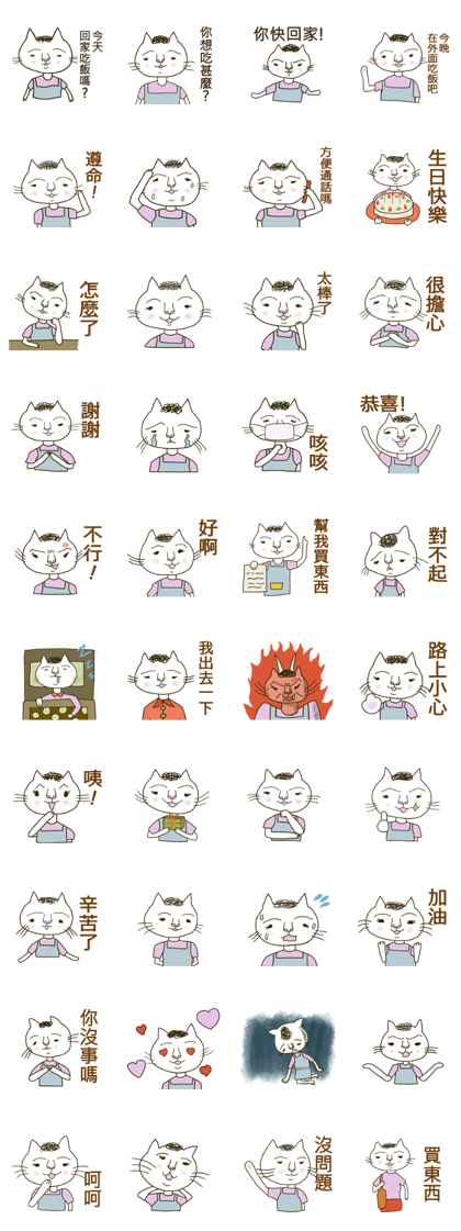 Cat family series 03 - Mom - tw