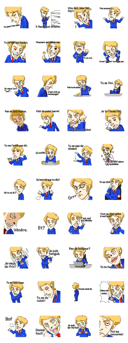 The blond boss - I'm admirable. [FRA]