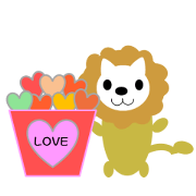 Cute lion's life