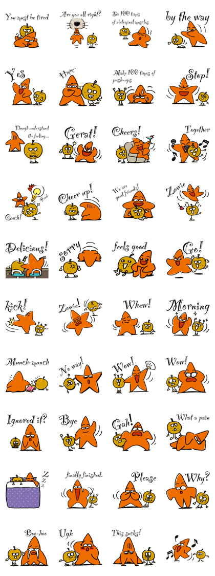 A starfish and the pear