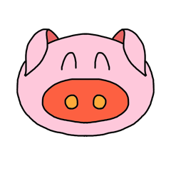 love pig sticker
