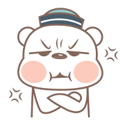 A Cute white bear