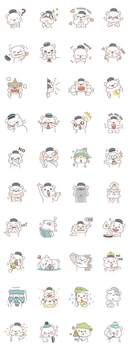 A Cute white bear