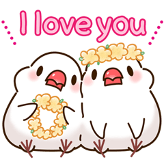 Chubby java sparrow -Season's Greetings-