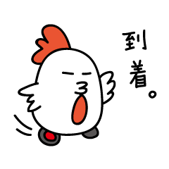 Chicken car Sticker by keimaru
