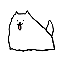 Samoyed is cute Sticker