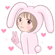 Costume of rabbit.