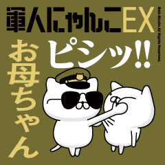 "OKAA-CHAN"name-Movie Military cat