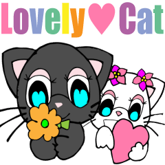 Lovely Cat Vol.1 White Cat and Black Cat