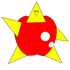 りんごと星が合体したキャラクター Line スタンプ Line Store りんごと星が合体したキャラクター Line スタンプ Line Store