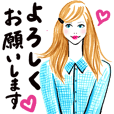 オシャレ可愛い外国女子達 敬語編 Line スタンプ Line Store