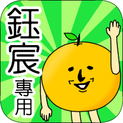 【鈺宸】專用 名字貼圖 橘子