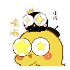 小雞阿夢和朋友小黑