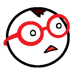 glasses's red frame