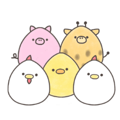 たまごのどうぶつさん。