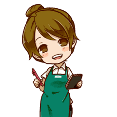 癒しキャラのカフェ店員さん2 Line スタンプ Line Store
