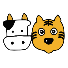 Tiger and Cow