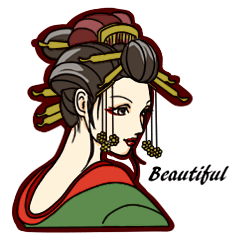 Kimono Japanese-style beautiful woman