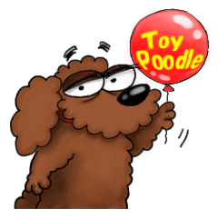 Sticker Of A Cute Toy Poodle Line Stickers Line Store