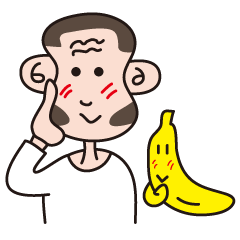 Monkey Guy & his friend, Mr. Banana
