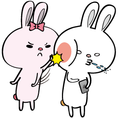 Rabbit "Lulu" and "Lili"