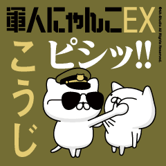 "KOUJI"name/Movie Military cat