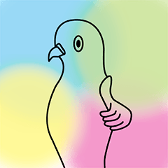 Mr.Blue pigeon