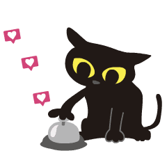 Happy animated black cat 2