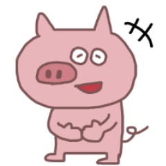 Pig Daily Sticker.