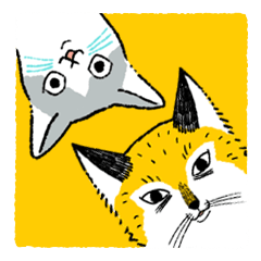 Fox and Cat – LINE stickers | LINE STORE