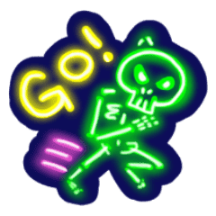 ネオンのガイコツすたんぷ Line スタンプ Line Store ネオンのガイコツすたんぷ Line スタンプ Line Store