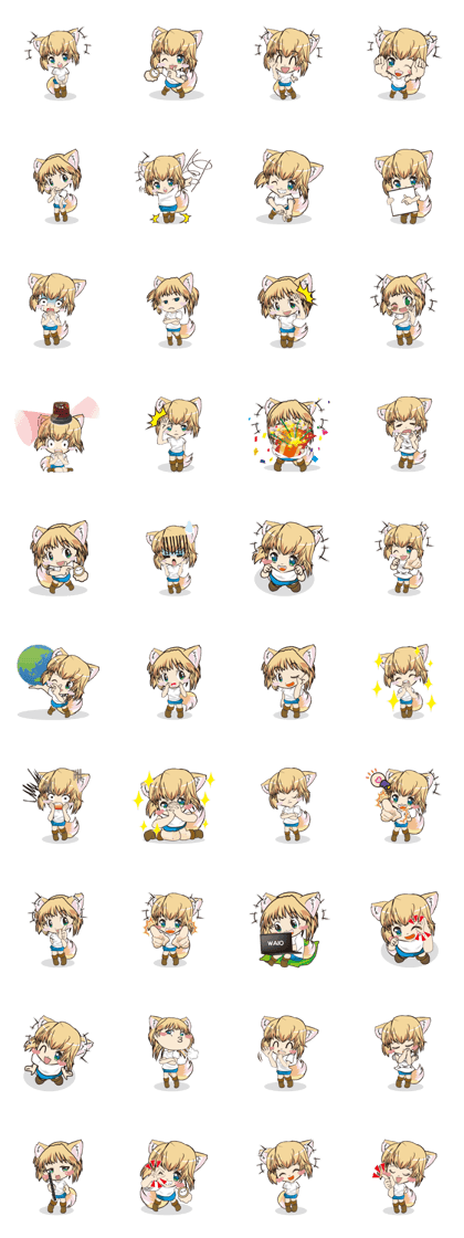 a fox "Konchan" Ver.3 No Word Version