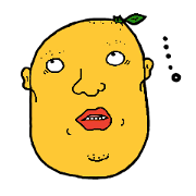 A human being and mandarin orange A human being and mandarin orange