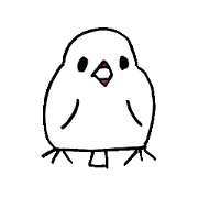 Mutter of a white sesame Java sparrow