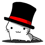 silk hat cat.