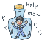 Flame of men's sticker