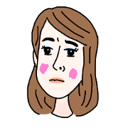 Sticker of white OL Yukiko