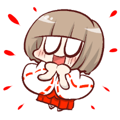 不気味かわいい巫女さん Line スタンプ Line Store 不気味かわいい巫女さん Line スタンプ Line Store
