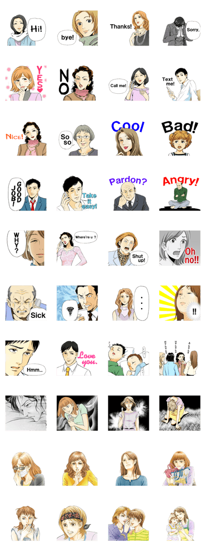 sticker for madam's use(English.ver)